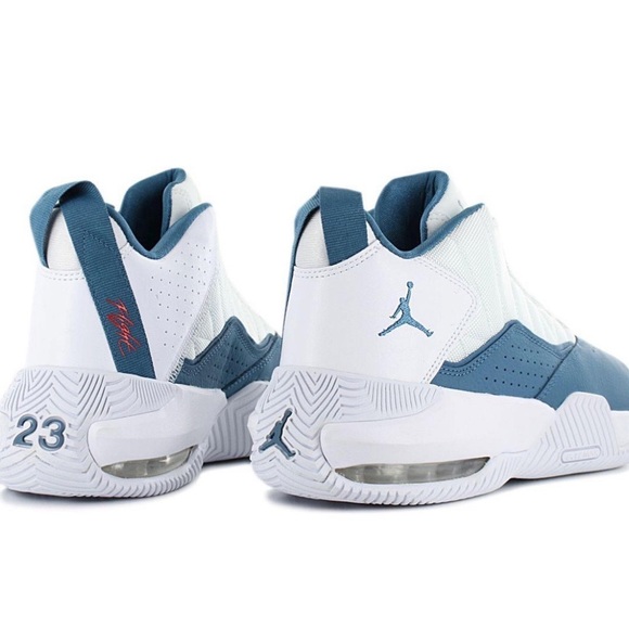 JORDAN *AUTHENTIC* Stay Loyal - Men Basketball Shoes White-Blue ORIGINAL SIZE 10 - Picture 2 of 13